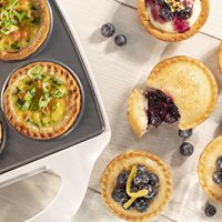 Mini appareil électrique pour faire cuire 6 petites Quiches ou tartes en quelques Minutes