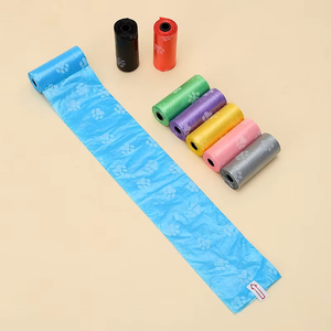 Vente en gros de 12 rouleaux de sacs à déjections pour chiens, compostables, biodégradables, étanches, écologiques, avec motif de patte - Product Image 4