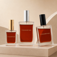 Flacon de parfum en verre rechargeable personnalisé avec logo, 30 ml, 50 ml, 100 ml, flacon de parfum carré vide avec vaporisateur