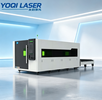Máquina de Corte Láser de Fibra con Mesa Intercambiable YOQI X2-4020, CNC, Refrigeración por Agua, para Chapa Metálica, 1500W-6000W, 3 Ejes, Alta Velocidad