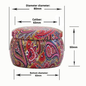 Confezione in metallo scatola di latta per caffè rotonda vuota scatola di latta per tè in metallo vasetti di caramelle di pasqua di natale lattine vuote in latta - Product Image 2