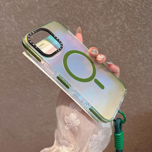 Para Explo-sions Series Luxury Magnetic TPU + PC Funda de teléfono a prueba de golpes con cordón para modelos 13/14/15/16 Diseño colorido - Product Image 2