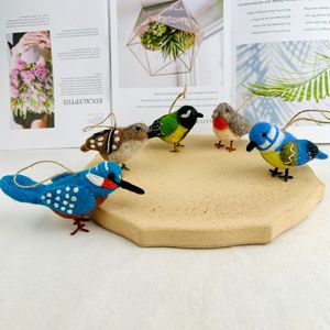 Hecho a mano dibujos animados lana fieltro pájaro Gaviota grúa llavero colgante ecológico decoración <span class=keywords><strong>foto</strong></span> regalo - Product Image 3