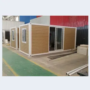 Flat pack 20ft prefab container home with good fitting prefabricated house/home