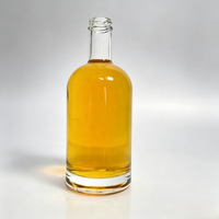 Bouteille en verre hermétique de qualité supérieure de 500 ml avec bouchon pour whisky, brandy, rhum, vodka, emballage de spiritueux vide de haute qualité