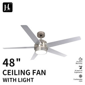 พัดลมเพดานดีซี 52 นิ้ว 5 ใบพัด ดีไซน์ทันสมัย โปรไฟล์ต่ำ 6 ระดับความเร็ว ปรับความสว่างได้ เงียบสงบ พร้อมไฟ LED ตกแต่ง ควบคุมด้วยรีโมท - Product Image 4