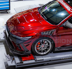 Pour Hyundai Elantra CN7 Avante Facelift 2024-2025, aérations de garde-boue avant en fibre de carbone style JW, garde-boue de roue de voiture - Product Image 3