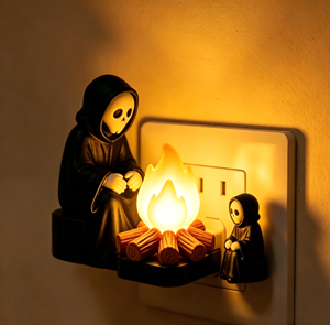 Lampada Notturna USB Creativa in Resina Completamente Personalizzabile, Regalo di Halloween, Simpatico Dio della <span class=keywords><strong>Morte</strong></span>, Babbo Natale Luminoso, Fiocco di Neve, Sabbia - Product Image 1