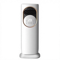 Climatiseur domestique vertical compact à commande tactile, 3 vitesses, chauffant/refroidissant, à eau, avec fonction brumisateur