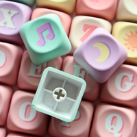 Différents types de keycaps en plastique à thème Anime/Chien/Chat, avec fonction clicker anti-stress, porte-clés et jouet anti-stress, idéal comme cadeau