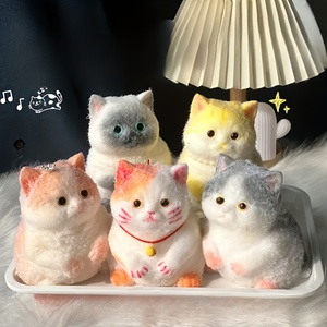 Vente en gros usine : Jouets à presser DIY chat mignon, personnalisables, jouets anti-stress souples et adorables en forme de chat pour l'autisme et la réduction du stress - Product Image 5