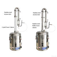 Colonne de cristal en acier inoxydable pour la diffusion de parfum, colonne de diffusion d'huiles essentielles, distillateur d'huiles essentielles, purification d'huiles essentielles florales, hydrolat