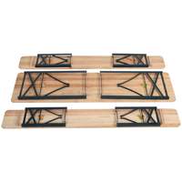 Ensemble table et banc pliants en bois de pin commercial pour pique-nique, fête et location événementielle, taille personnalisable