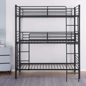 Лучшие продажи и Модные металлические трехъярусные каркасы кровати, которые можно разделить на 3 односпальные кровати для детей - Product Image 1