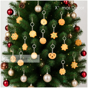 ของชำร่วยงานปาร์ตี้วันหยุด พวงกุญแจรูปคุกกี้เหมือนจริง ของตกแต่งกระเป๋าสุดฮิต DIY ของประดับตกแต่งคริสต์มาส ของขวัญชิ้นเล็กสำหรับแคมเปญการตลาด - Product Image 3