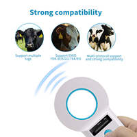 Lector de Microchip para Animales ISO11784/5 EM4305 Rfid 134.2khz, Lector de Microchip para Mascotas W90B, Lector de Animales con USB