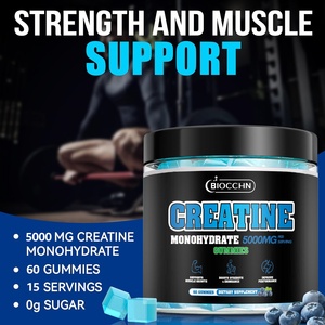 Bonbons gélifiés à la créatine monohydrate personnalisés 5000 mg avec BCAA, électrolytes, végétaliens, sans sucre, complément pré-entraînement pour hommes et femmes - Product Image 3