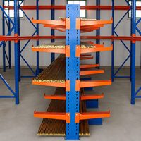 Système de rayonnage cantilever sur mesure en acier Q235B pour entrepôt, stockage de tuyaux en PVC et centre de distribution de bois