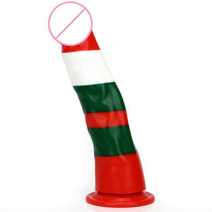 HM Милые силиконовые красочные фаллоимитаторы для взрослых игрушки фаллоимитатор для женщин мужчин рождественские подарки игрушки петух - Product Image 5