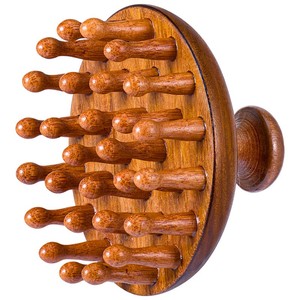 Peine de Masaje de <span class=keywords><strong>Madera</strong></span> de Sándalo con Logotipo Personalizado, <span class=keywords><strong>Cepillo</strong></span> para el Cuero Cabelludo y Meridianos, <span class=keywords><strong>Cepillo</strong></span> Universal para el Cuidado del <span class=keywords><strong>Cabello</strong></span> - Product Image 5