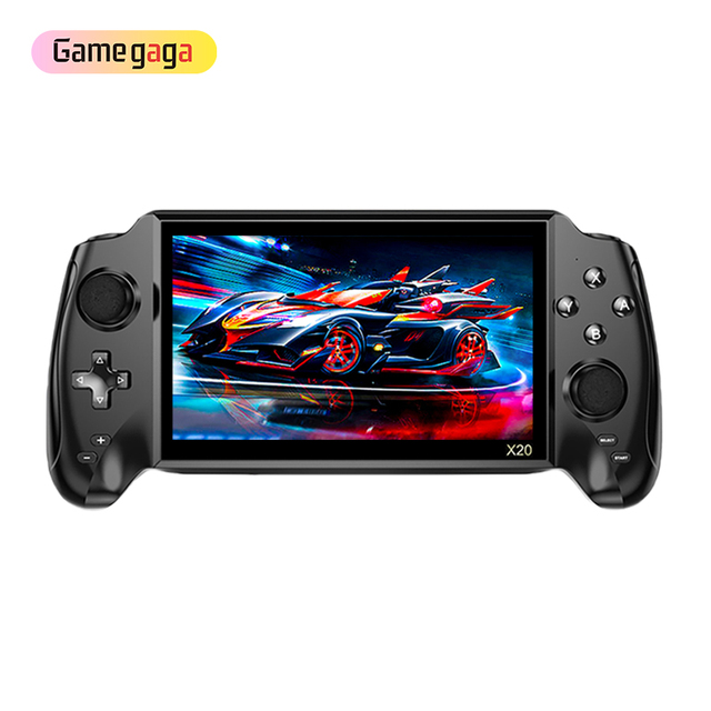 Gamegaga X20 Portable Retro Handheld Game Console 7.0" HD Screen 5400mAh Battery TV-Out Music & Video Player for Kids Gift