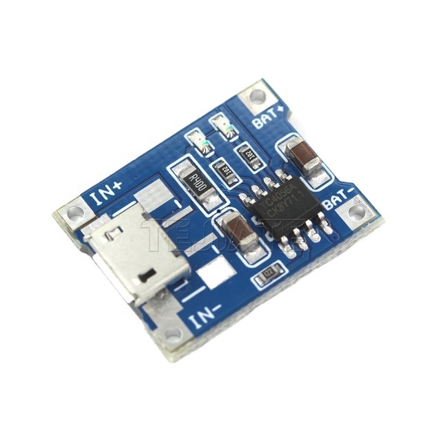 Tejiate TP4056 Charging Module Board 18650 1A Lithium Battery Protection Integrated Type-C Overcurrent Protection Micro 100% New