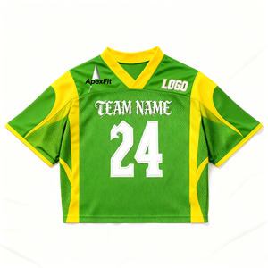 Maglia da Football Americano <span class=keywords><strong>Taglie</strong></span> Forti per <span class=keywords><strong>Uomo</strong></span> 2025, Uniforme da Rugby Ricamata, Magliette a Maniche Corte Traspiranti Stampate - Product Image 1