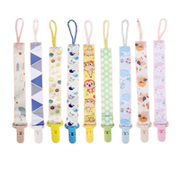 Chaîne de sucette épaisse pour bébé, 100 couleurs variées, cordon anti-chute avec attache pour sucette, accessoires pour bébé