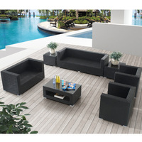 Vente en gros KD Structure usine imperméable extérieur Patio coin meubles de haute qualité loisirs luxe hôtel moderne jardin canapé