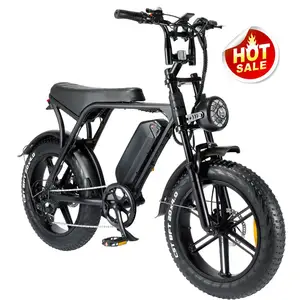 2023 electric bicycle fatbike ouxi v8 electric fat tire bike original 20inch ebike fattire bike from top supplier