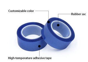 Ruban PET bleu haute température 200°C, adhésif silicone résistant à la chaleur pour masquage semi-conducteur, <span class=keywords><strong>film</strong></span> polyester sans résidu - Product Image 4
