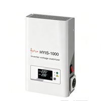 Convertisseur de tension automatique monophasé à onde sinusoïdale pure 1KVA800W 220V/230V 90-310V en cuivre avec régulateur de tension SVC et écran LCD