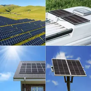 Glass Solar Panel Solar Pv Module For Solar System Low Price Transparent Glass Solar Panel Rigid Solar Panel