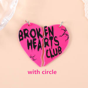 Liontin akrilik jimat hati rusak untuk pembuatan Diy anting kalung - Product Image 6