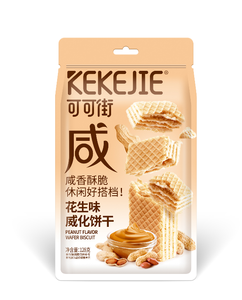 Biscuits gaufrettes <span class=keywords><strong>au</strong></span> <span class=keywords><strong>sucre</strong></span> saveur fromage sucré, conditionnés en boîte avec processus de roulage, 128g - Product Image 1