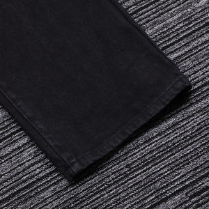 <span class=keywords><strong>Jean</strong></span> noir à jambe droite avec strass Jésus et croix sur la poche droite - Product Image 4