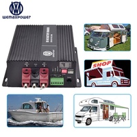 Chargeurs DC-DC pour véhicules au lithium LiFePO4 et au plomb-acide, 12V à 14,6V 12,6V 30A, chargeur intelligent automatique batterie-batterie