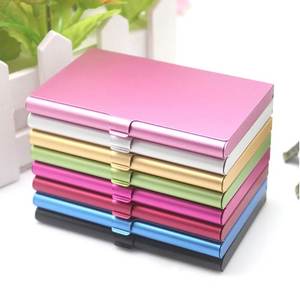 Taschenhalter für tragbare Visitenkarte Namenskartenetui Slim Aluminium Metall Brieftasche kreativer Visitenkartenhalter - Product Image 4