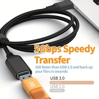 Häufig verwendetes Zubehör 5 Gbps schnelle Datenübertragung USB-Verlängerungskabel 3.0 Männlich zu Weiblich Nylon geflochtenes Verlängerungskabel