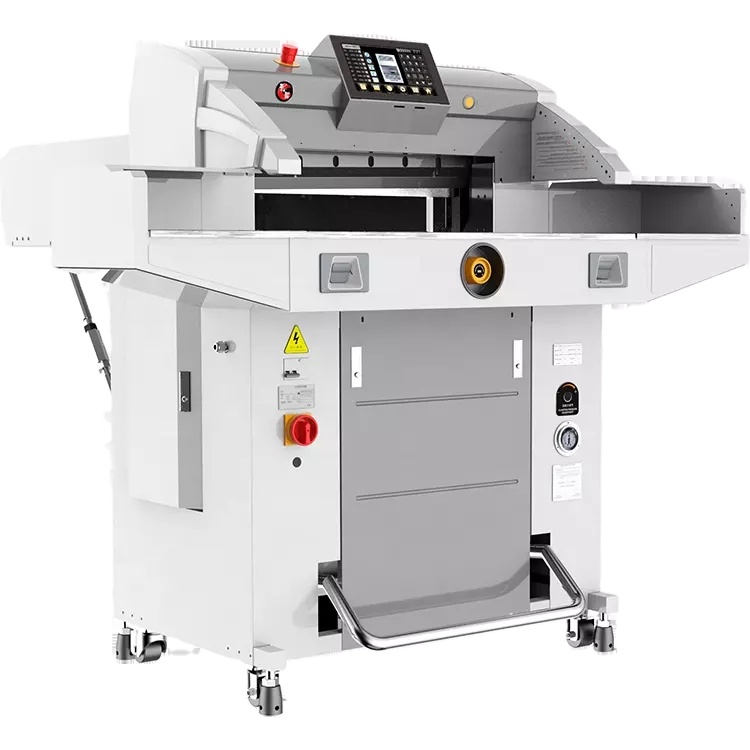 Гидравлический запрограммированный станок BOWAY для резки бумаги 520 мм, Гильотинный нож для резки бумаги