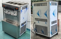 Nouvelle machine à crème glacée molle européenne de qualité supérieure à 5 têtes multi-saveurs multifonctionnelle conviviale haute productivité pour le lait