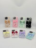 Coque de protection pour iPhone 18 Pro Max, nouveau style, ornée d'un nœud et de strass, compatible avec iPhone 17, 16, 15, 14, 13