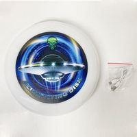 Disque Volant LED Rechargeable OEM ODM pour Camping, Fêtes et Plage, Couleurs et Luminosité Réglables, Jouet Volant LED