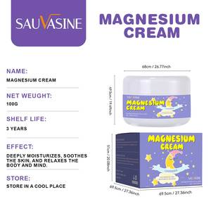 SAUVASINE Crème de Magnésium Lavande Hydratante et Apaisante pour Enfants, Favorisant le Sommeil, Soin Profond de la Peau, Meilleure Vente - Product Image 6