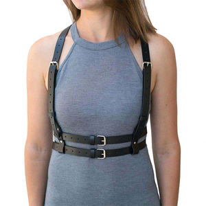BDSM Bondage cintura restricción cuerpo arnés para mujeres Punk temperamento hombro Sling tirantes ajuste cuero corsé Top - Product Image 1