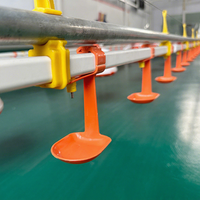 Nouvelle ligne d'abreuvement automatique pour volailles en acier inoxydable 304, équipement d'élevage pour poulets, économie d'eau