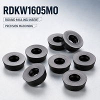 Plaquettes de fraisage en carbure RDKW1605MO, revêtement CVD, insert rond compatible R200 16 pour machine de fraisage CNC en acier, vente en gros d'usine OEM