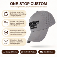 Casquettes de baseball personnalisées de haute qualité, 6 panneaux, broderie 3D, logo personnalisé pour hommes, imperméables, vente en gros, casquette de baseball d'extérieur