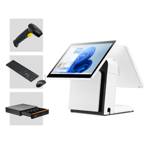 Nuovo Design 15/15.6 pollici terminale POS registratore di <span class=keywords><strong>cassa</strong></span> LED8-VFD-15-15.6 pollici 2 ° Display <span class=keywords><strong>per</strong></span> <span class=keywords><strong>negozio</strong></span> commerciale al dettaglio - Product Image 5