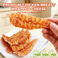 Friandises pour chiens au vrai poulet et au fromage crémeux, riches en protéines et en calcium, à mâcher, souples et moelleuses, récompenses d'entraînement pour tous les chiens